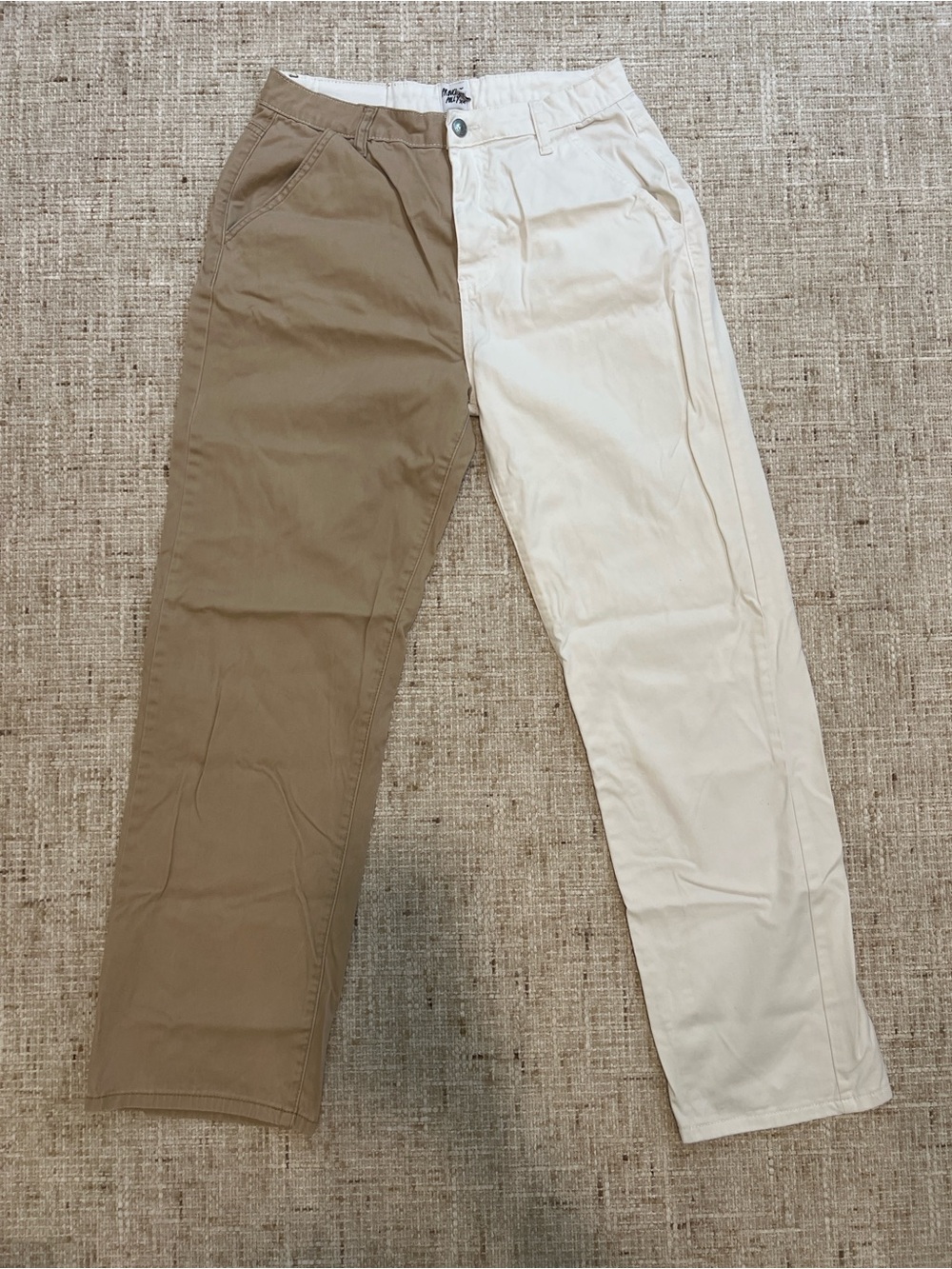 Princess Polly cream & tan pants